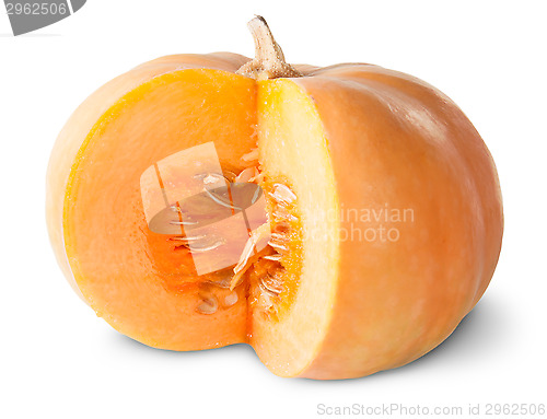 Image of Pumpkin With Carved Part