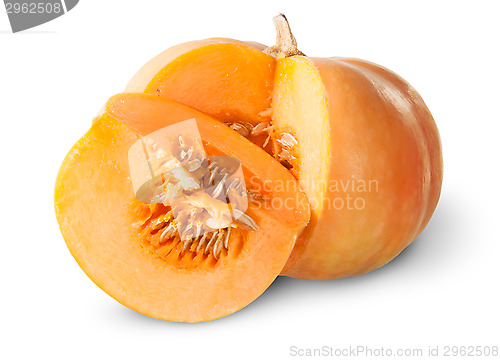 Image of Slice Of Pumpkin Behind Around