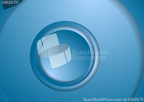 Image of Abstract bright circles tech background