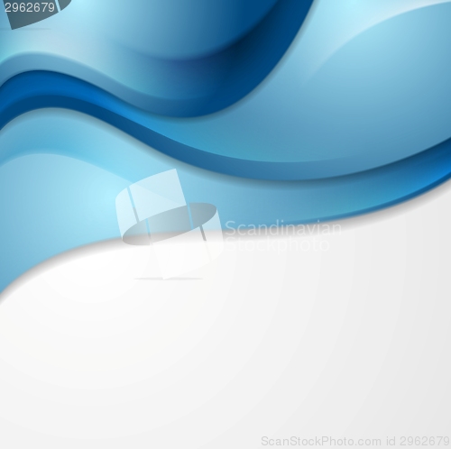Image of Shiny waves abstract corporate background