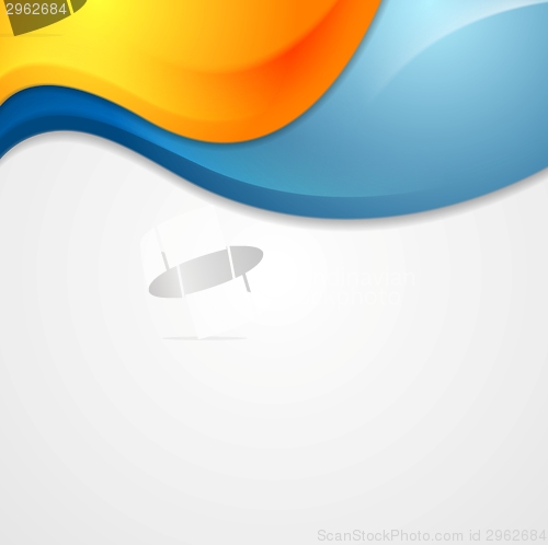 Image of Vibrant vector shiny waves design