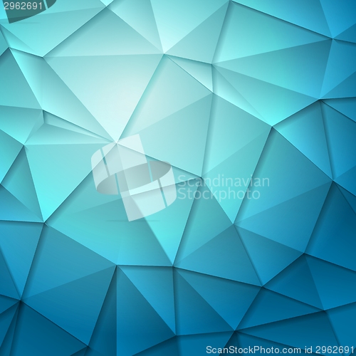 Image of Tech geometry blue background