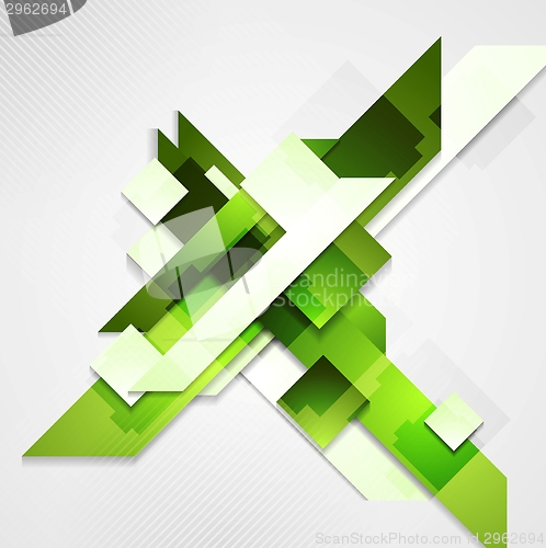 Image of Shiny technical green background