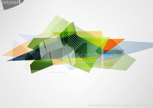 Image of Abstract vibrant geometry shape