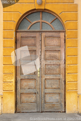 Image of old wooden traditional door