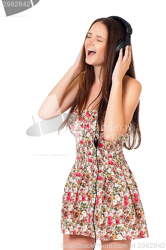 Image of Girl with headphones