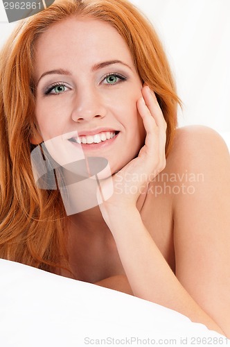 Image of Girl on bed