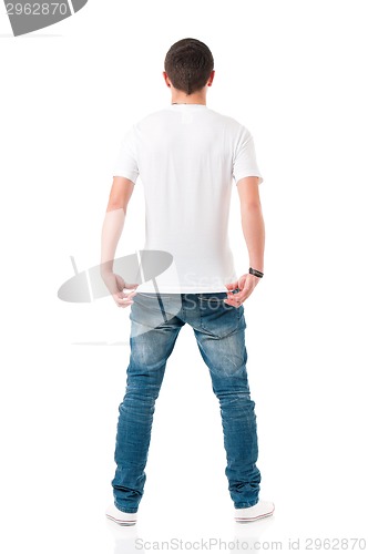 Image of T-shirt on man