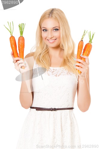 Image of Woman with vegetables