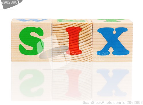 Image of Cubes with letters