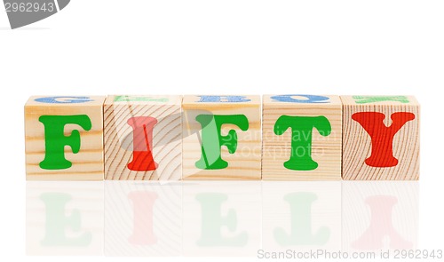 Image of Cubes with letters