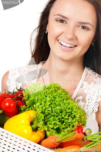 Image of Woman with vegetables