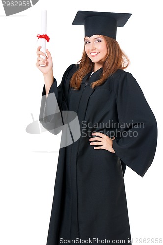 Image of Graduating student girl