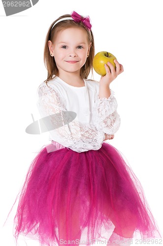 Image of Girl with apple 