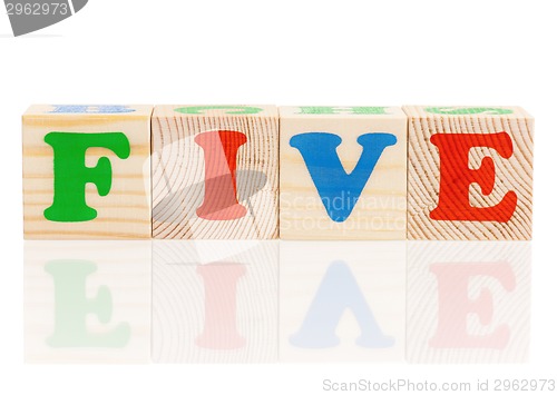 Image of Cubes with letters