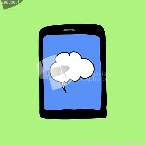 Image of Doodle pad with speech bubble