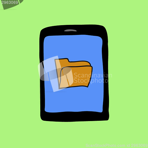 Image of Doodle pad with folder