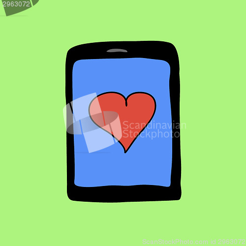 Image of Doodle pad with heart