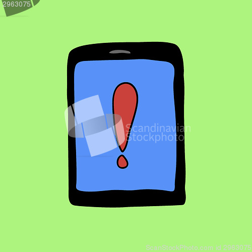 Image of Doodle pad with exclamation mark