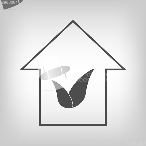 Image of House with leaves