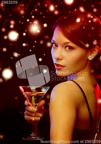 Image of woman with cocktail