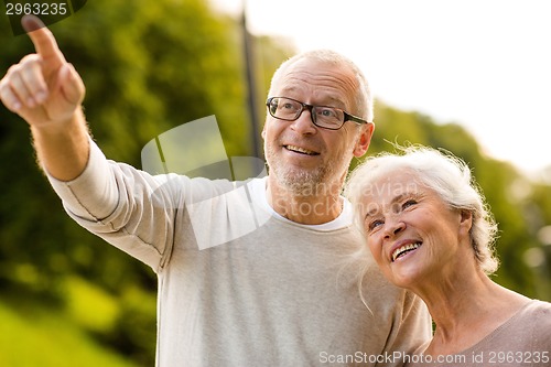 Image of senior couple in park