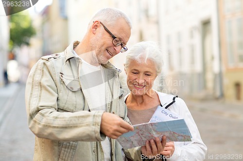 Image of senior couple on city street