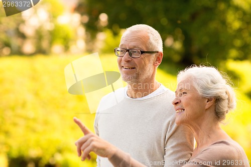 Image of senior couple in park