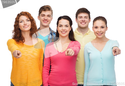 Image of group of smiling teenagers