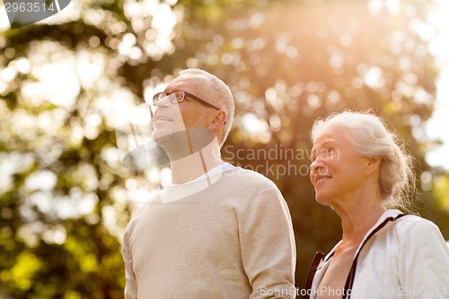 Image of senior couple in park