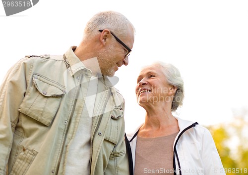 Image of senior couple in park