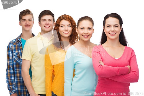 Image of group of smiling teenagers