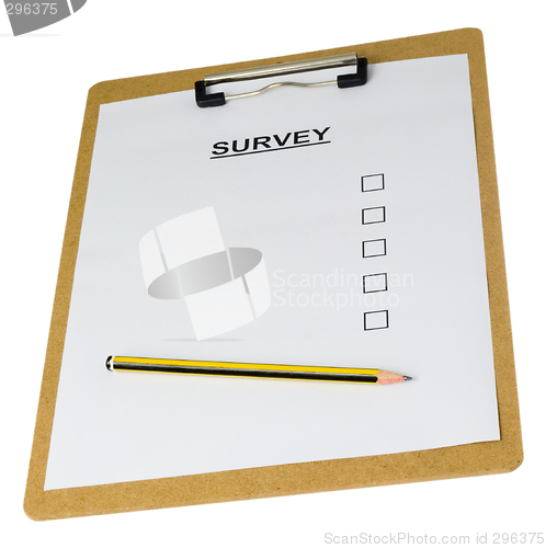 Image of Empty survey form

