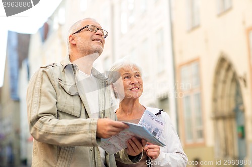 Image of senior couple on city street