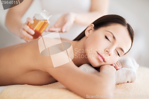 Image of beautiful woman in spa