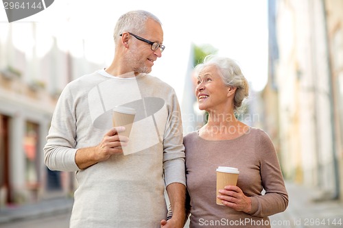 Image of senior couple on city street