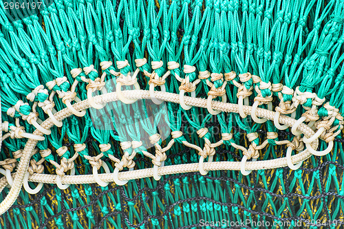 Image of green fishing net