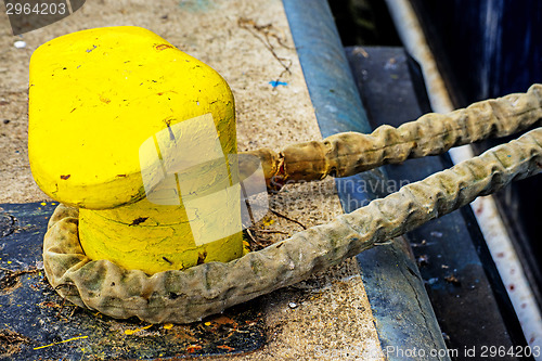 Image of Rope with anchored ship