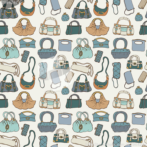 Image of Women handbags. Seamless pattern.