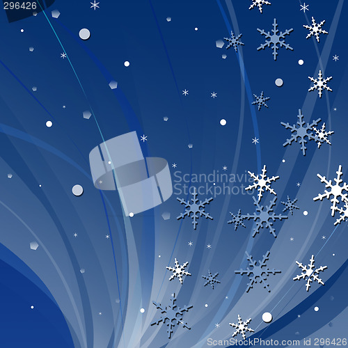 Image of Abstract snowflake background