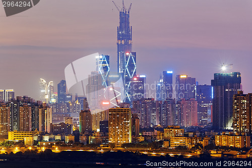 Image of hong kong countryside at night