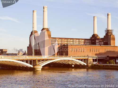 Image of Retro look Battersea Powerstation London