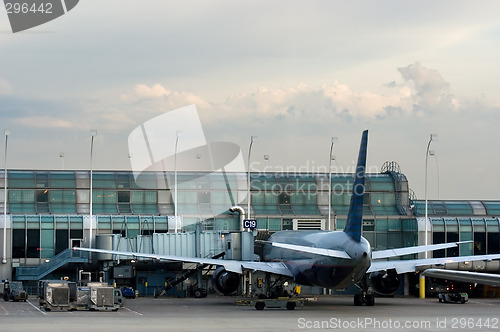 Image of Plane at the gate