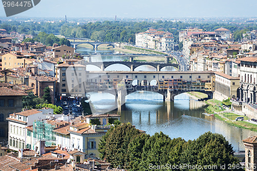 Image of Florence with ponte vecchio