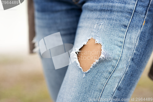 Image of Torn jeans