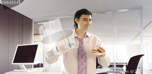 Image of businessman in the office