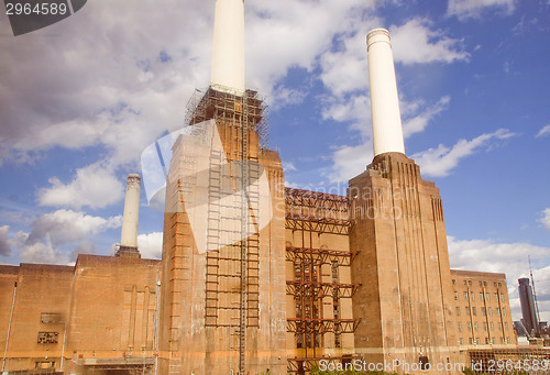 Image of Retro look Battersea Powerstation London