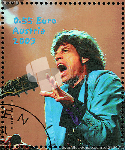 Image of Mick Jagger Stamp