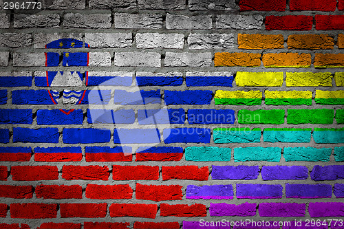 Image of Dark brick wall - LGBT rights - Slovenia