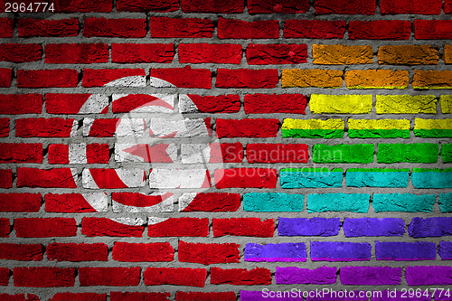 Image of Dark brick wall - LGBT rights - Tunisia